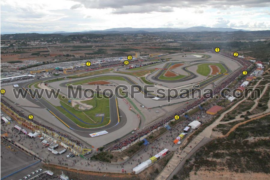 Circuito Ricardo Tormo Cheste desde el aire